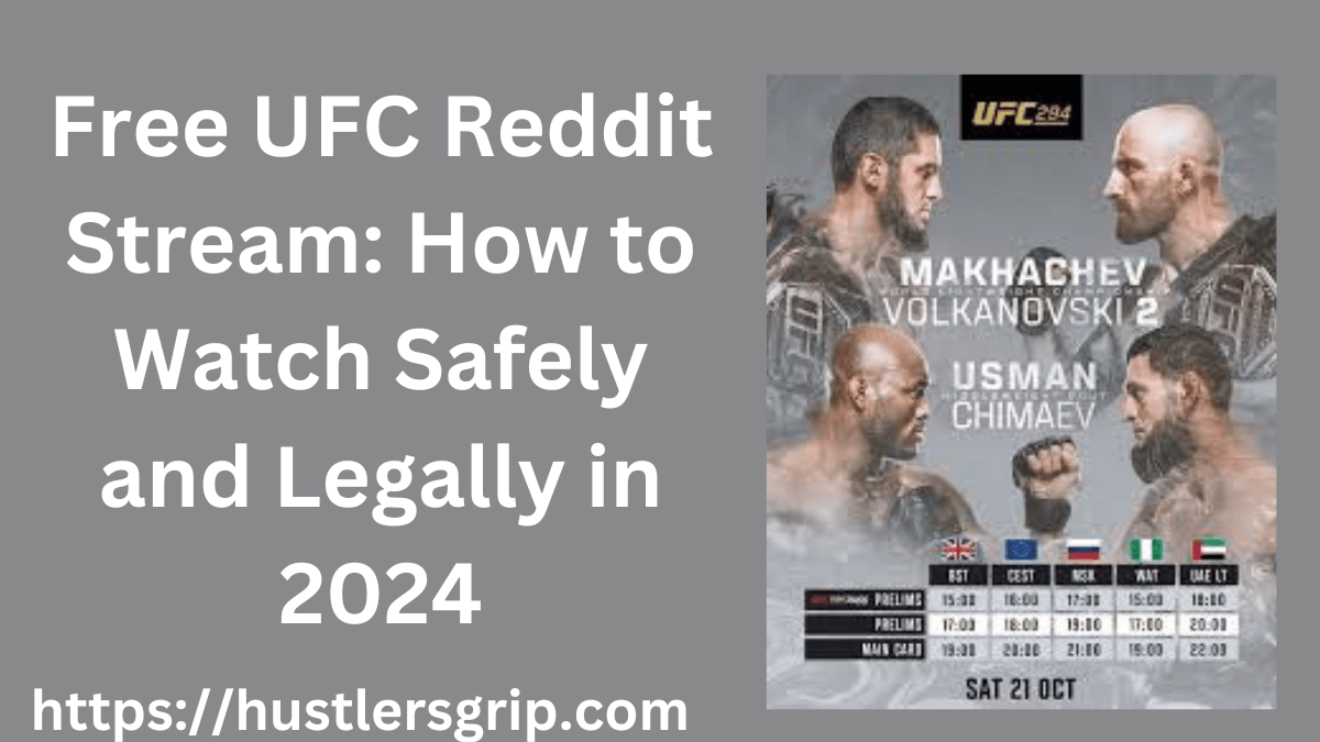 Free UFC Reddit Stream