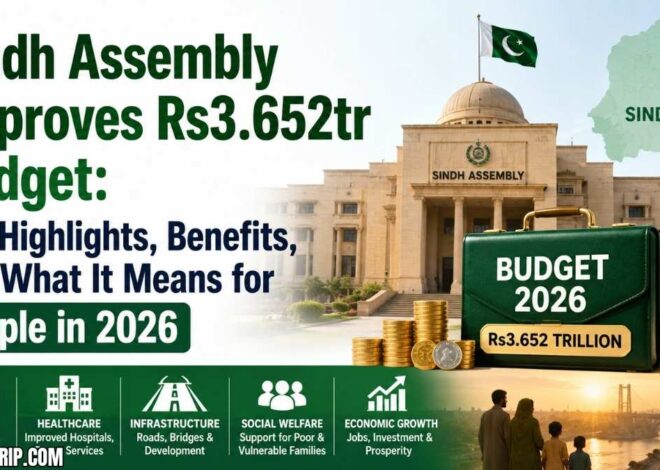 Sindh Assembly Approves Rs3.652tr Budget: Key Highlights, Benefits, and What It Means for People in 2026