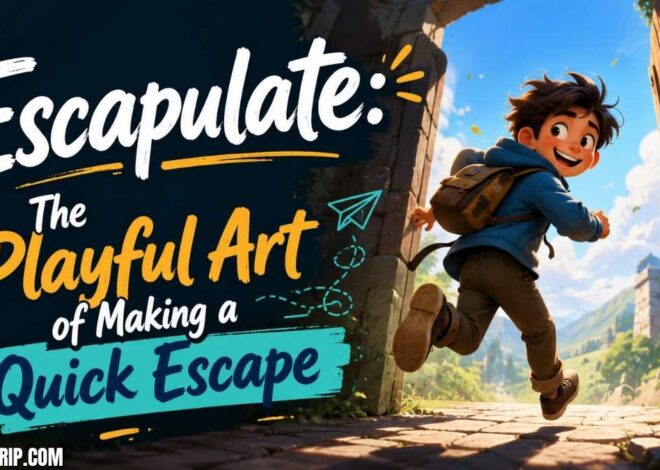 Escapulate: The Playful Art of Making a Quick Escape