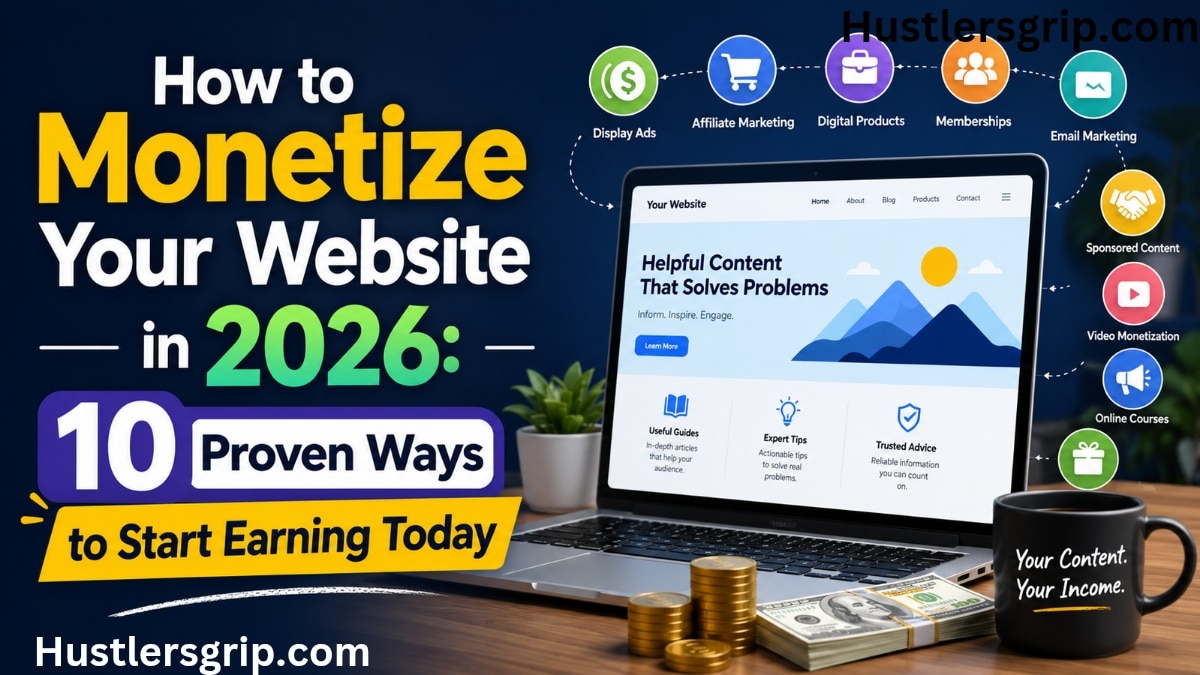 How to Monetize Website in 2026: 10 Proven Ways to Start Earning Today